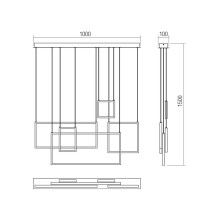 LED пeндел SMARTER 01-2316 PLANA