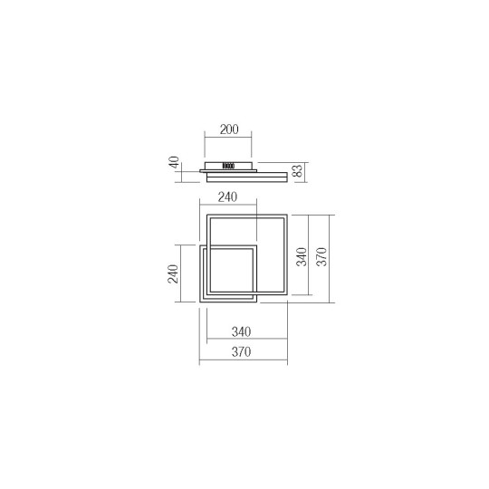 LED плафон SMARTER 01-2636 PRISMA