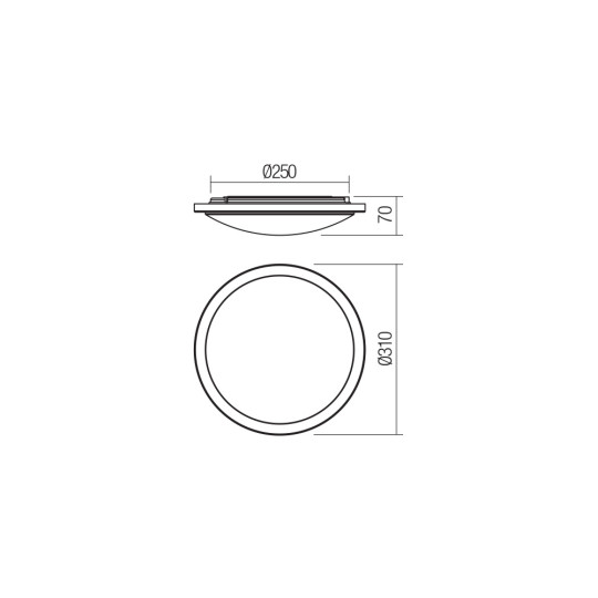 LED плафон за баня SMARTER 01-2723 FIZZ