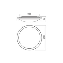 LED плафон за баня SMARTER 01-2724 FIZZ