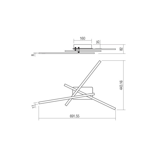 LED плафон SMARTER 01-2968 YUNO 4000K MBR