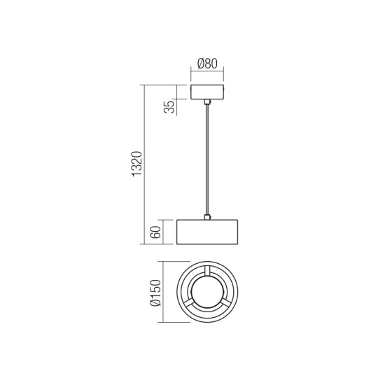 LED пендел SMARTER 01-3099 PUNKT