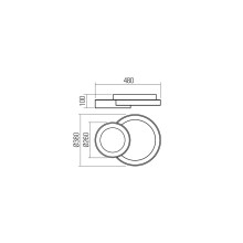 LED плафон SMARTER 01-3368 COMBI CCT GD