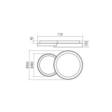 LED плафон SMARTER 01-3370 COMBI CCT WH