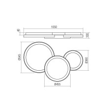 LED плафон SMARTER 01-3373 COMBI CCT WH