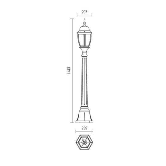 Градински стълб SMARTER 9608 SEVILLA