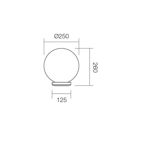 Градинска сфера за стълб SMARTER 9770 SFERA 250